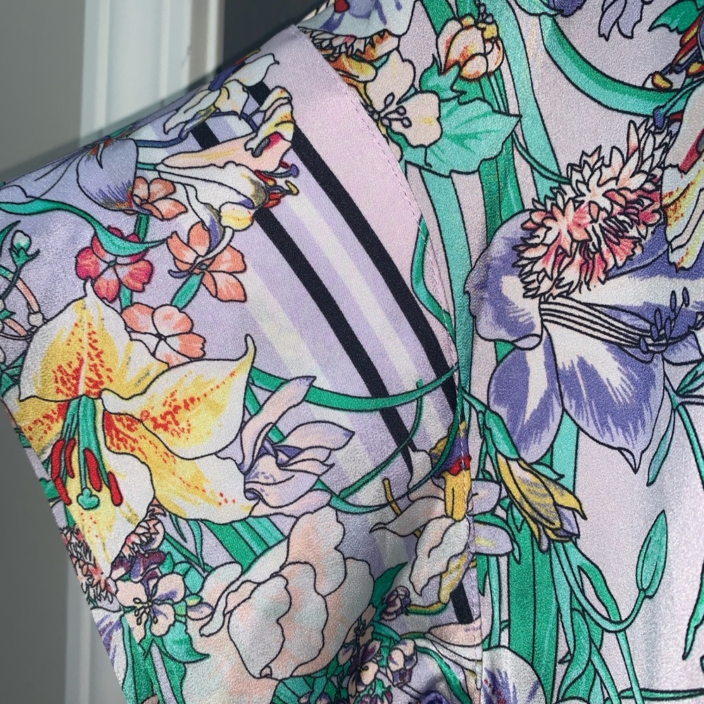 Liz Claiborne Multicolor Floral Blouse - Picture 3 of 6